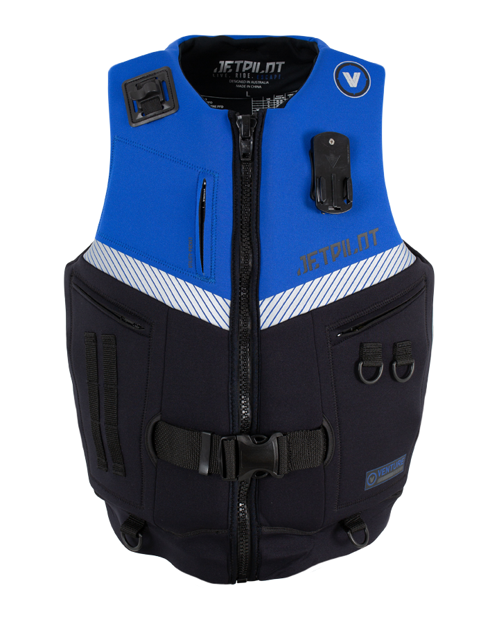 Jetpilot Venture Mens Neo Life Jacket - Black/Blue - Small